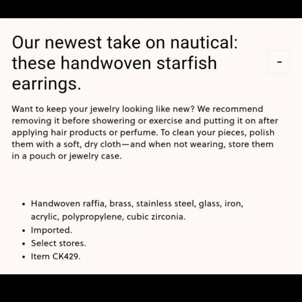 J.Crew Raffia Starfish Statement Earrings BNWT SO RETIRED $70 RETIRED